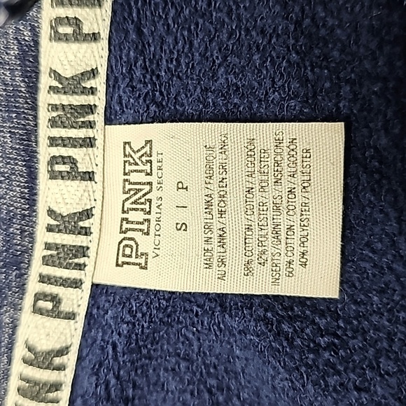 Pink Victoria's secret small blue half zip sweater jacket - Picture 5 of 5